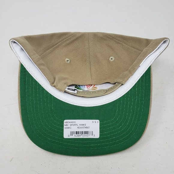 Vintage NBC Sports Sports Specialties Strapback Baseball Hat Cap Mens OS Tan - Picture 3 of 5